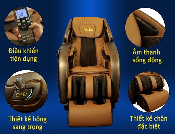 Đánh giá chi tiết ghế massage hồng ngoại 4D Shika SK-8922