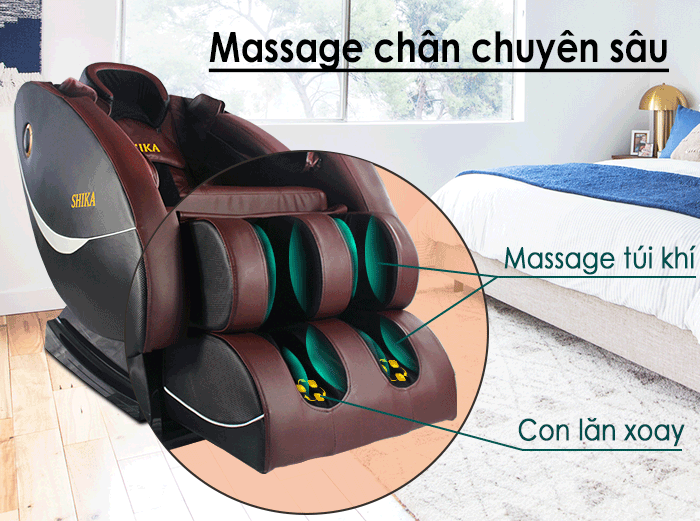 Ngỡ ngàng với những lợi ích không ngờ từ ghế massage Sika